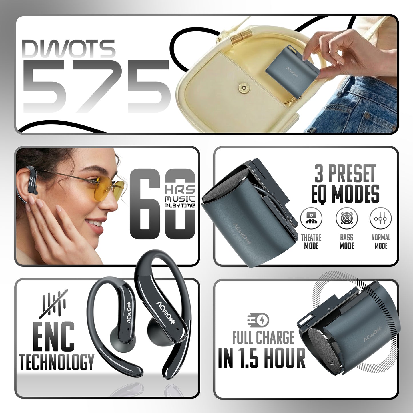 ACwO DwOTS 575 Open-Ear Earbuds