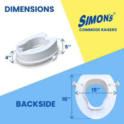 Simon's - Heavy-Duty Commode Seat Raiser