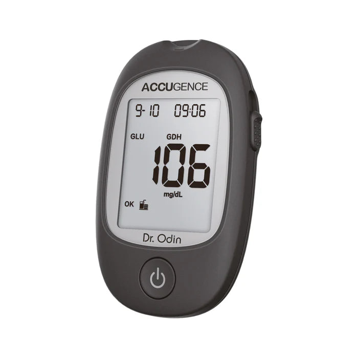 Dr. Odin's Accugence Gluco Meter Black Kit with 25 Strips