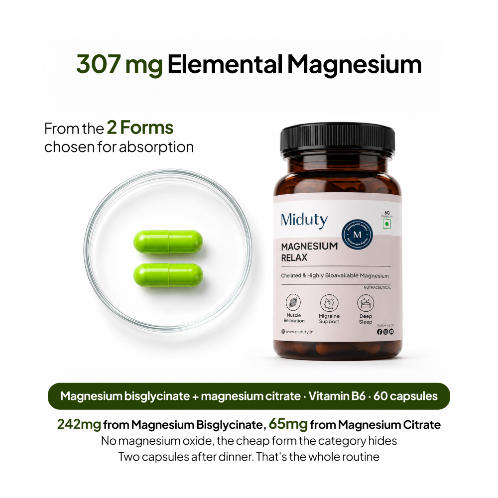 Miduty Chelated Magnesium Bisglycinate (Glycinate)