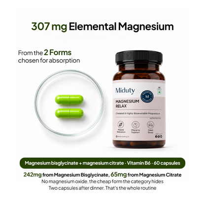 Miduty Chelated Magnesium Bisglycinate (Glycinate)
