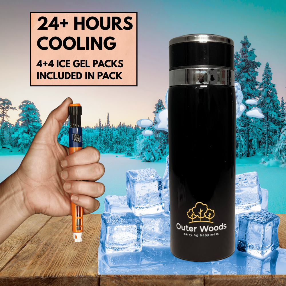 Outer Woods Insulin Cooler Bottle Case - Medium (800ml)