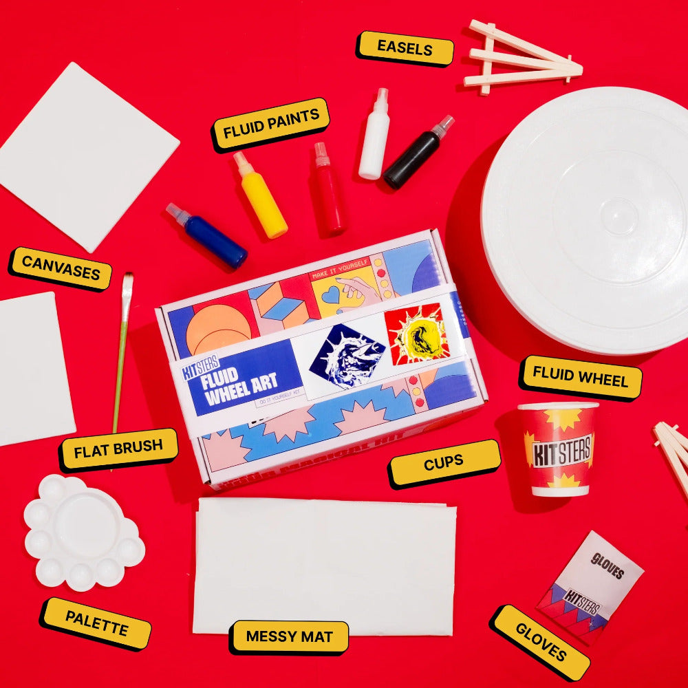 Kitsters DIY Fluid Wheel Art Kit
