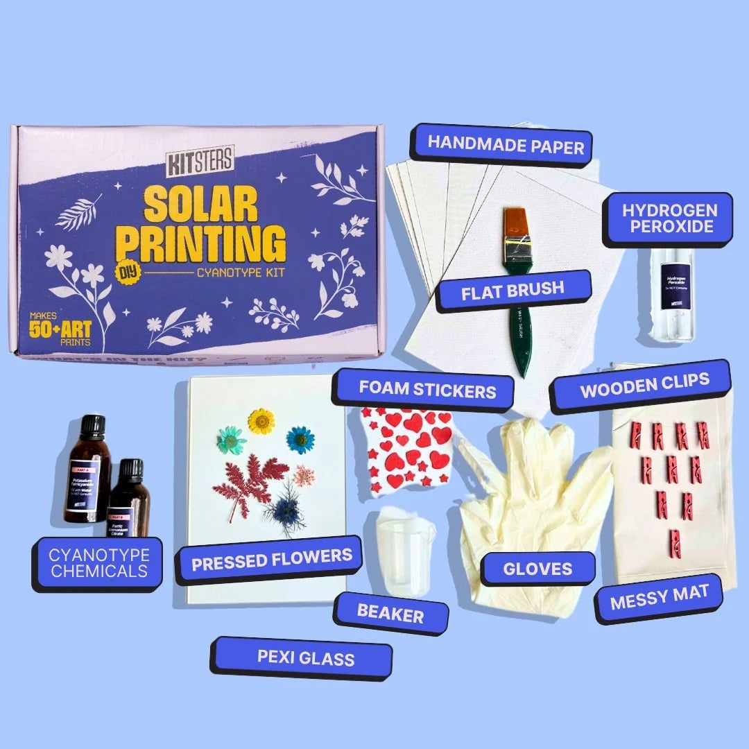 DIY COMBO : DIY Handmade Paper Kit & DIY Solar Printing Kit