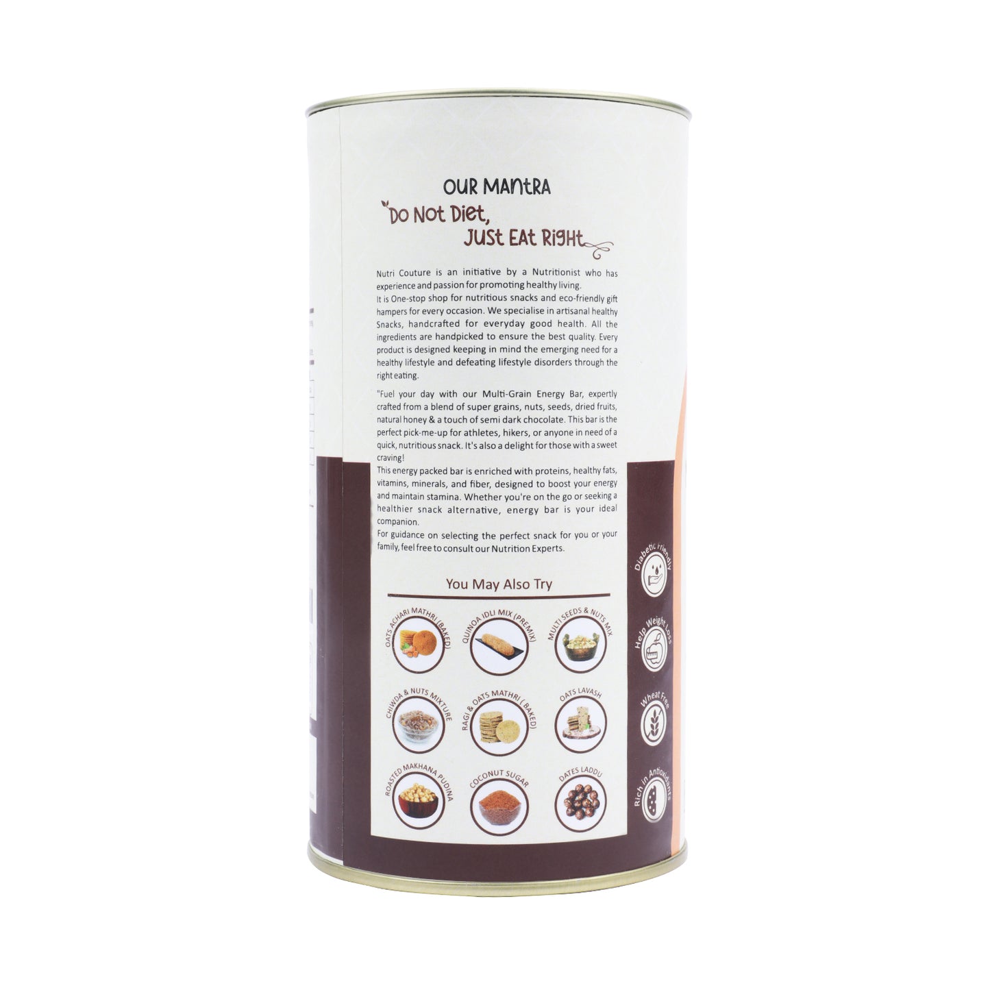 Nutri Couture Multi Grain Energy Bars (Sweetened with Honey)