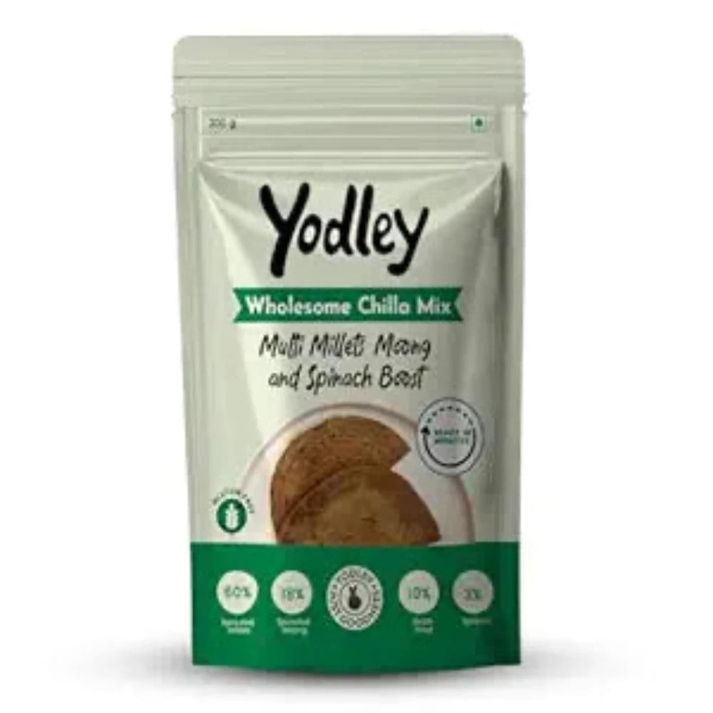 Yodley Wholesome Chilla Mix  - Multi Millets, Moong & Spinach Boost