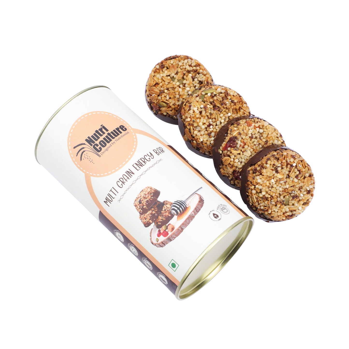 Nutri Couture Multi Grain Energy Bars (Sweetened with Honey)