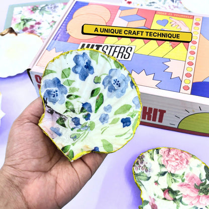 Kitsters DIY Decoupage Shells Kit