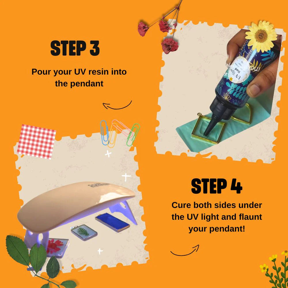 Kitsters DIY UV Resin Pendant Kit
