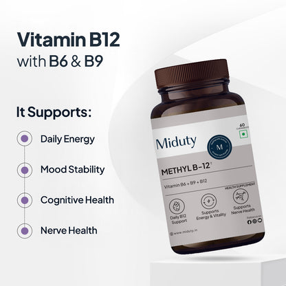 Miduty Vitamin B12 Supplement