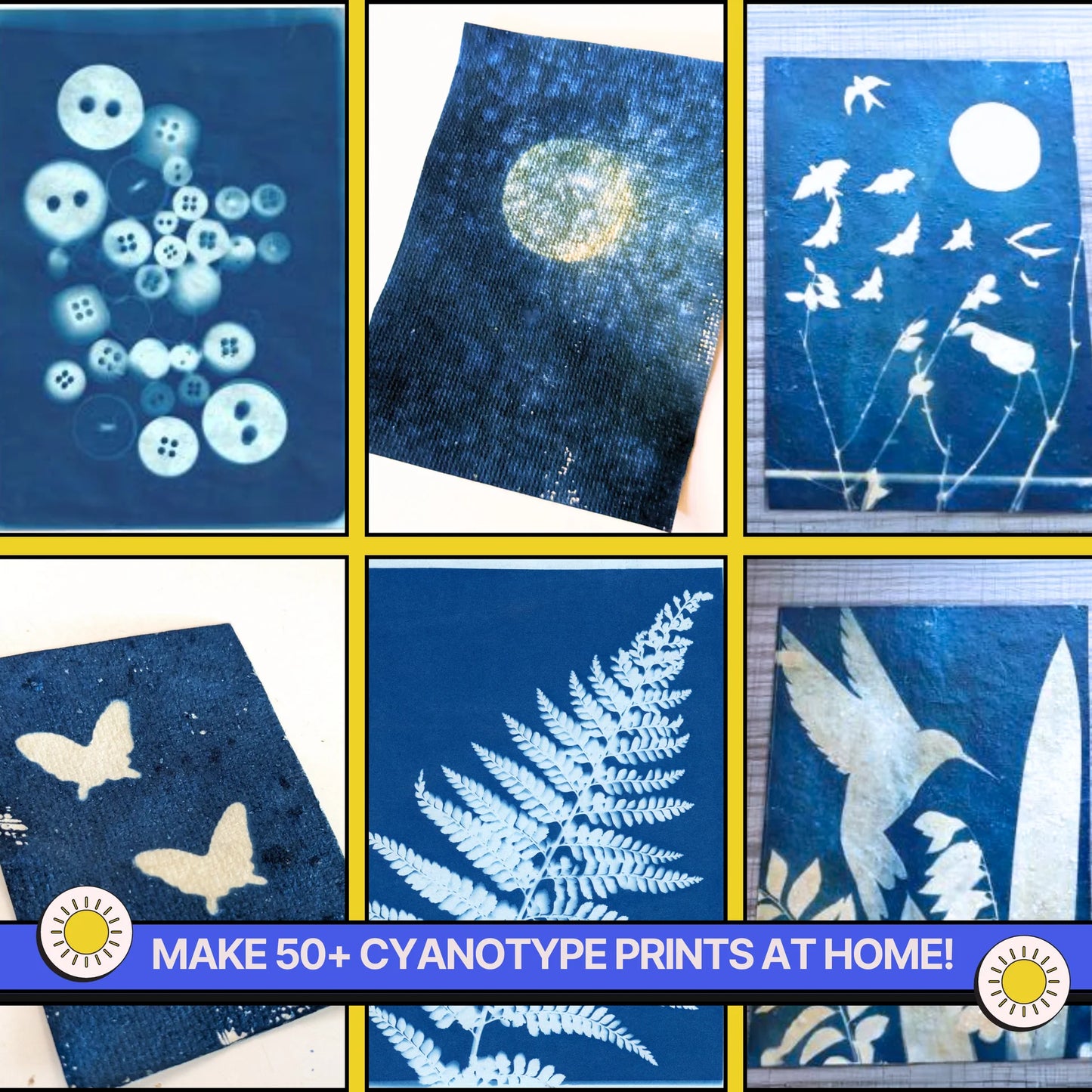 DIY COMBO : DIY Gel Plate Monoprinting Kit & DIY Solar Printing Kit