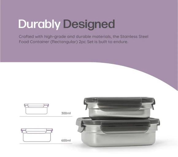 Comfy Homes Stainless Steel - Lunch & Storage Container