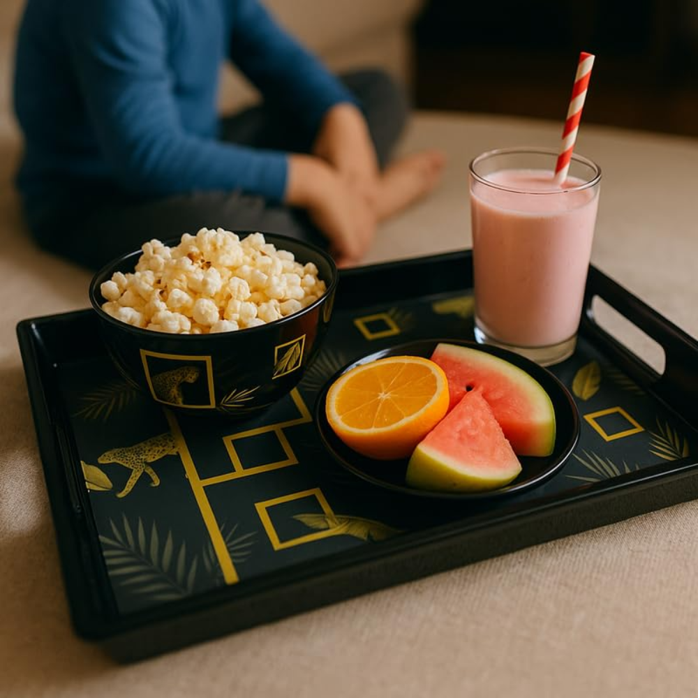 Comfy Homes Durable Multi-Use Premium Printed Rectangular Melamine Serve Ware