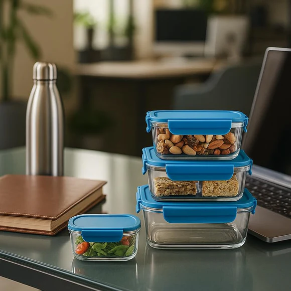 Comfy Homes Collapsible Glass Container Set