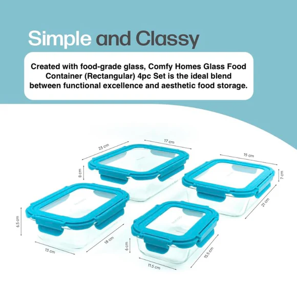 Comfy Homes Collapsible Glass Container Set