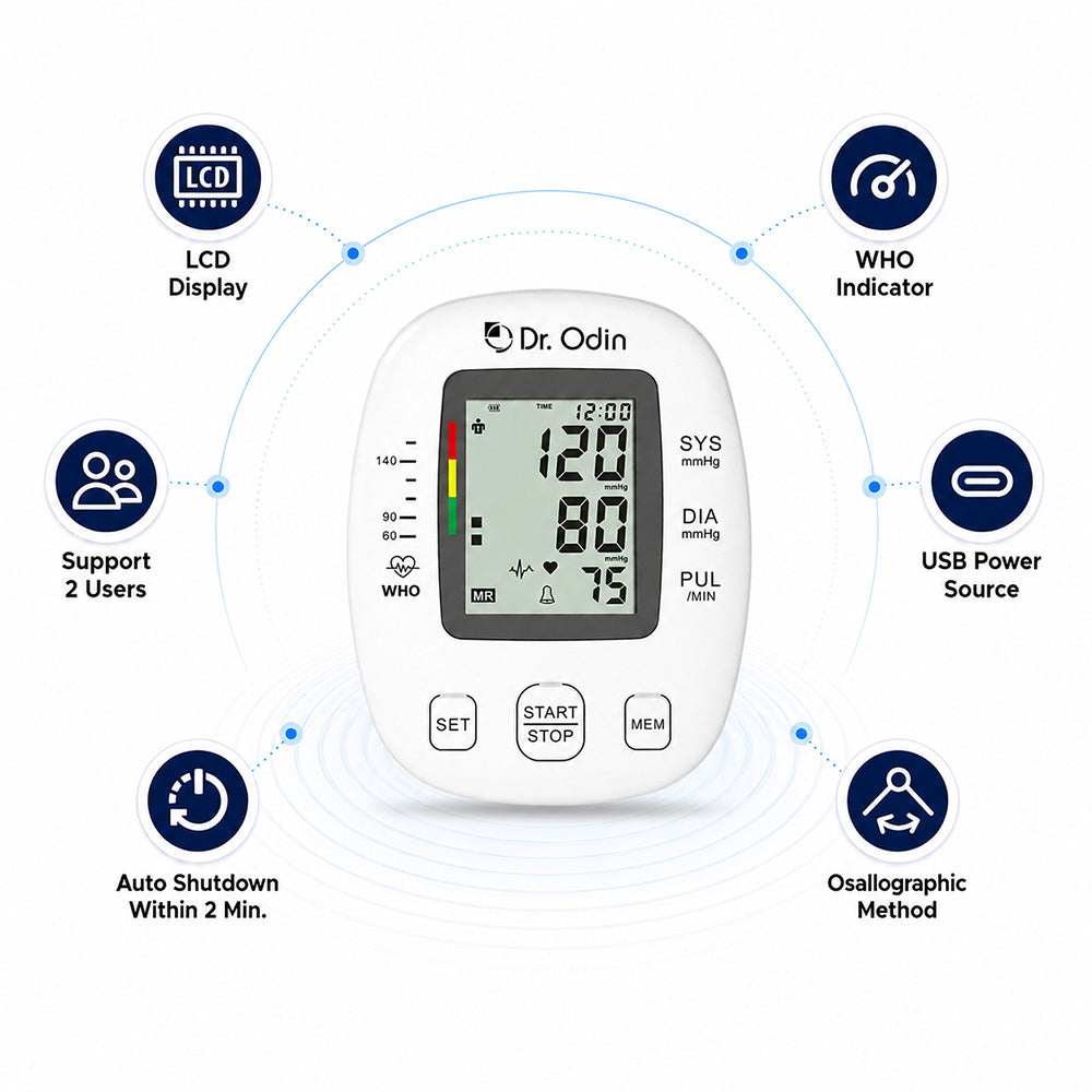 Dr. Odin OBP104 Pulse Mini Digital Blood Pressure Monitor