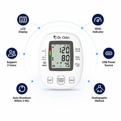 Dr. Odin OBP104 Pulse Mini Digital Blood Pressure Monitor