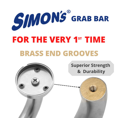 Simon's Heavy Duty Stainless Steel Grab Bar (304 SS)