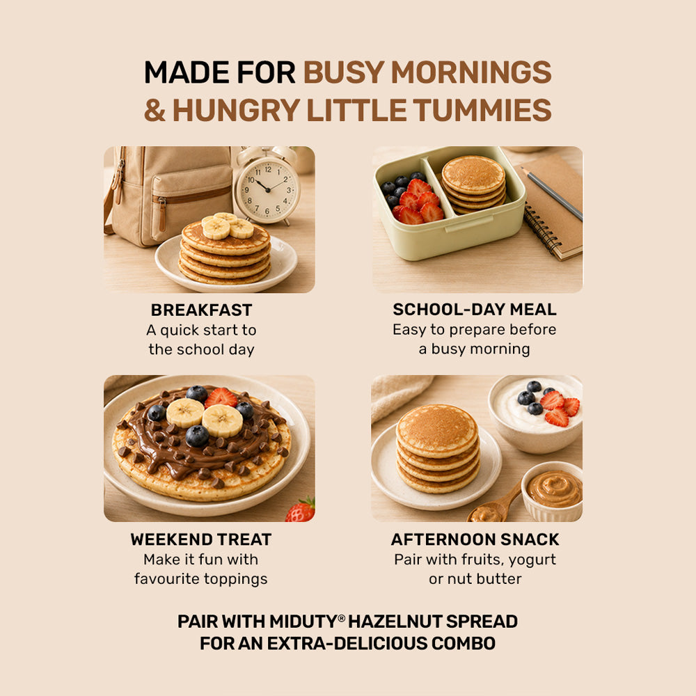 Miduty Kids Pancake Mix - Choco Banana & Chocolate Flavour