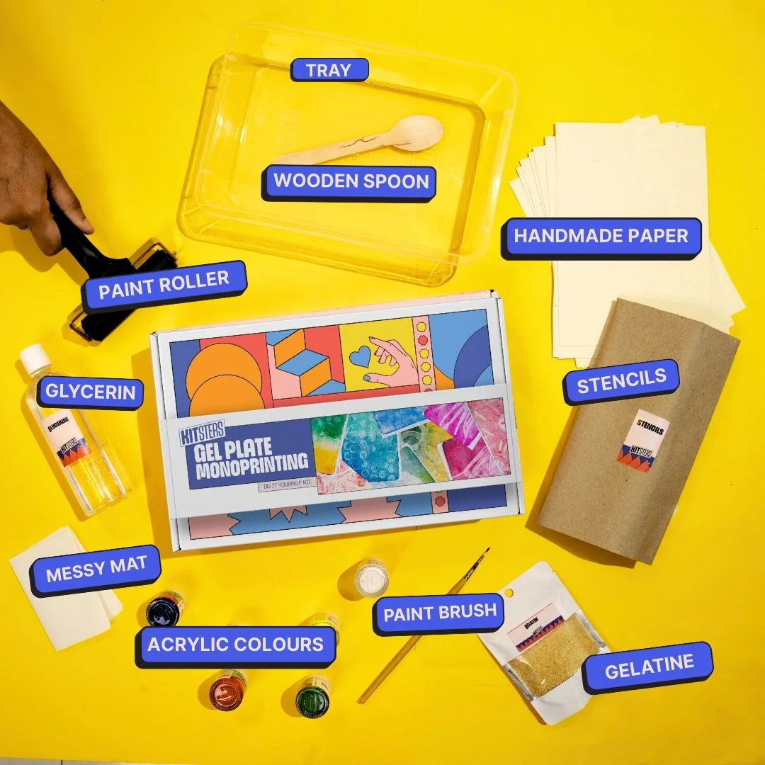 DIY COMBO : DIY Gel Plate Monoprinting Kit & DIY Solar Printing Kit