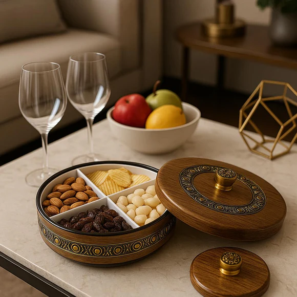 Comfy Homes Revolving Dry Fruit & Snack Storage Box