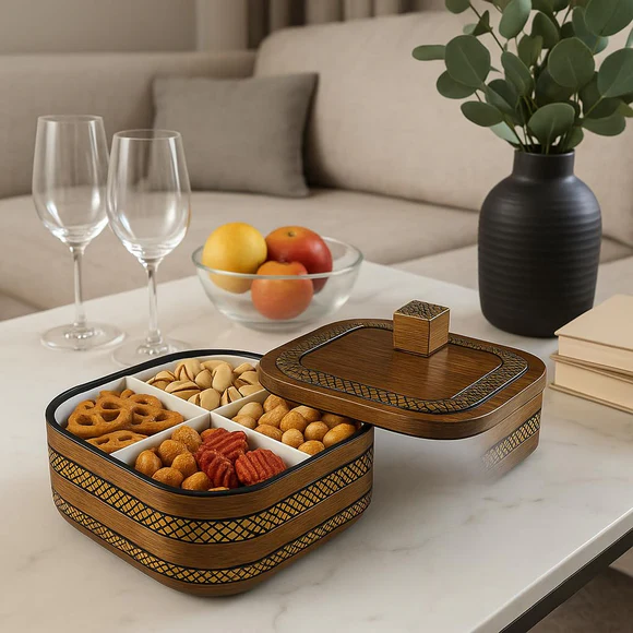Comfy Homes Revolving Dry Fruit & Snack Storage Box