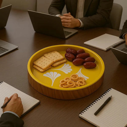 Comfy Homes Wooden Circular Platter