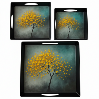 Comfy Homes Durable Multi-Use Premium Printed Rectangular Melamine Serve Ware