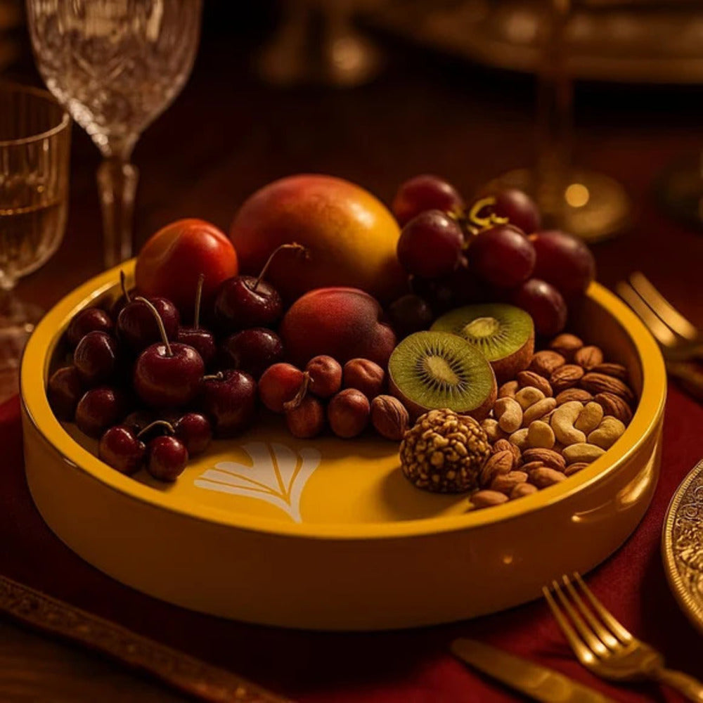 Comfy Homes Wooden Circular Platter
