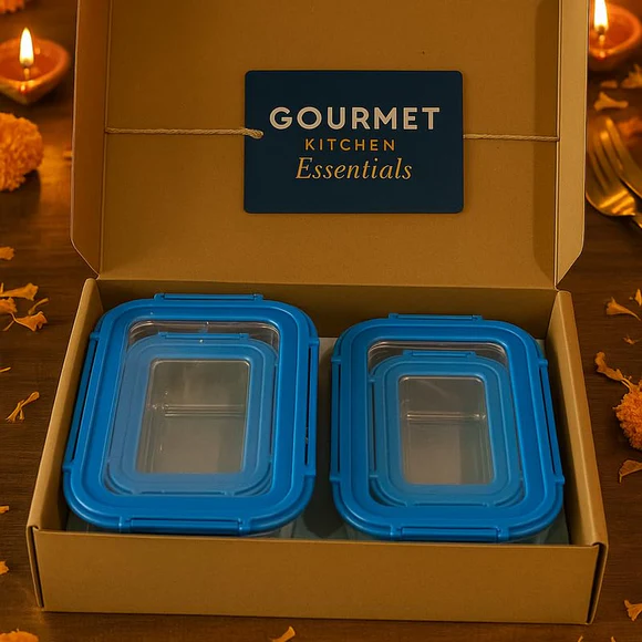 Comfy Homes Collapsible Glass Container Set
