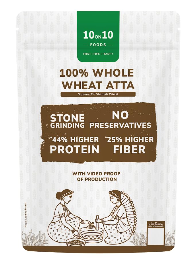 10on10foods Whole Wheat Atta 5 Kg