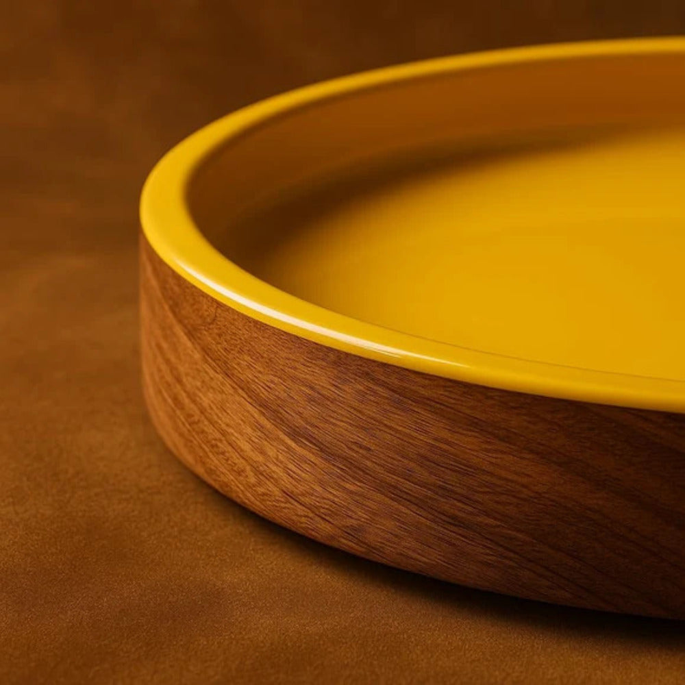 Comfy Homes Wooden Circular Platter