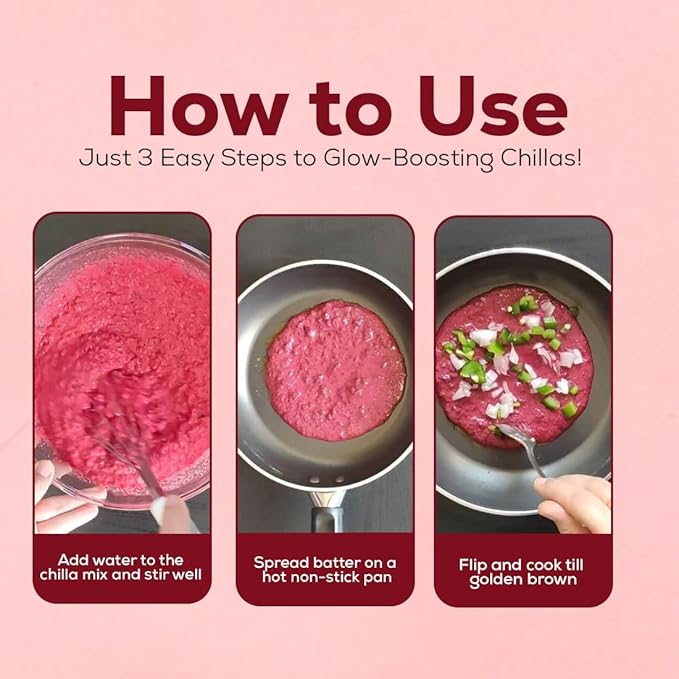 Yodley Wholesome Chilla Mix  - Multi Millets, Moong & Beetroot Glow