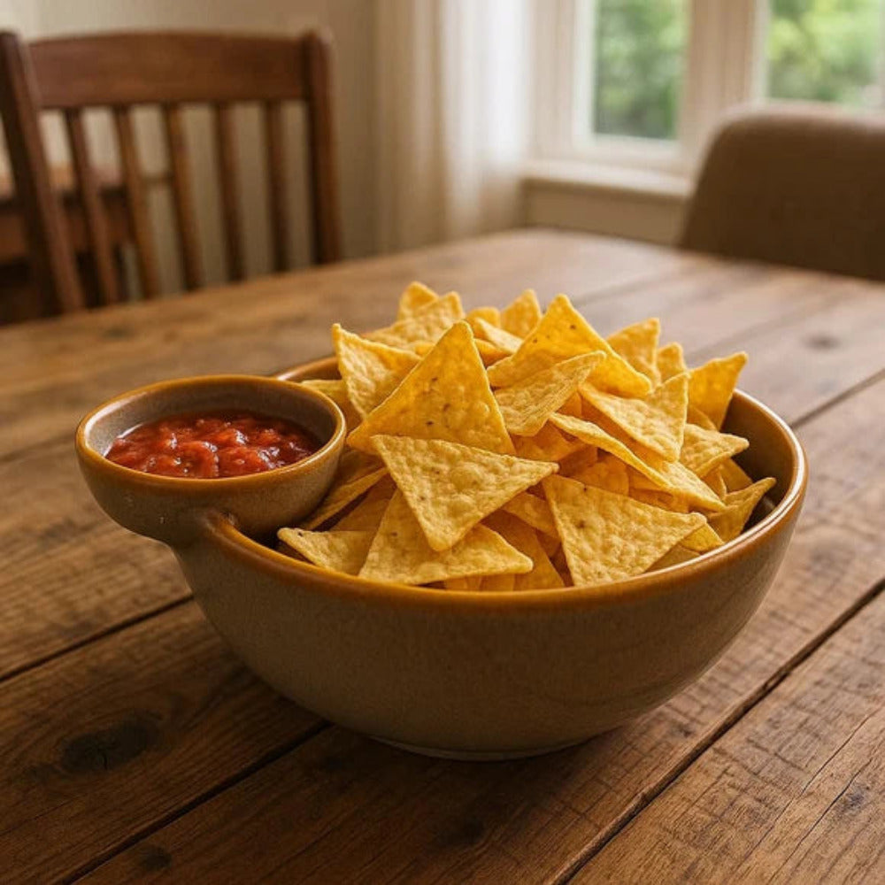 Comfy Homes Ceramic Dual Delight Chip and Dip Platter