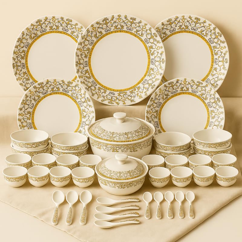 Comfy Homes Round Melamine 41 Pcs Dinner Set