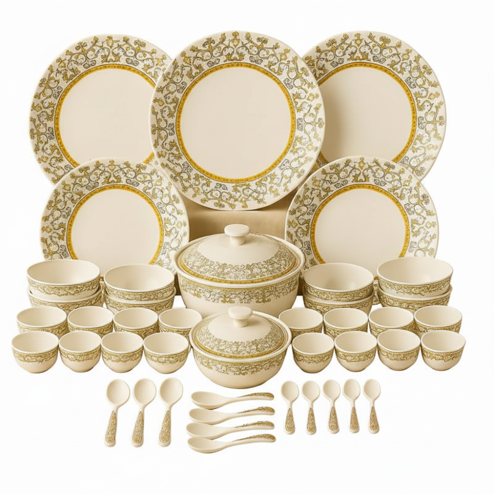 Comfy Homes Round Melamine 41 Pieces Dinner Set