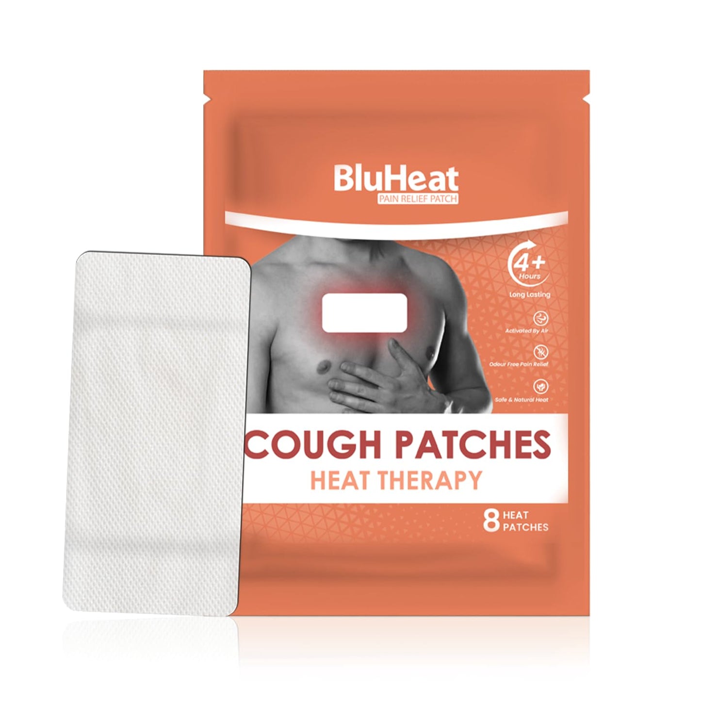 BluHeat Cough Decongestion Patches Heat Therapy Patches