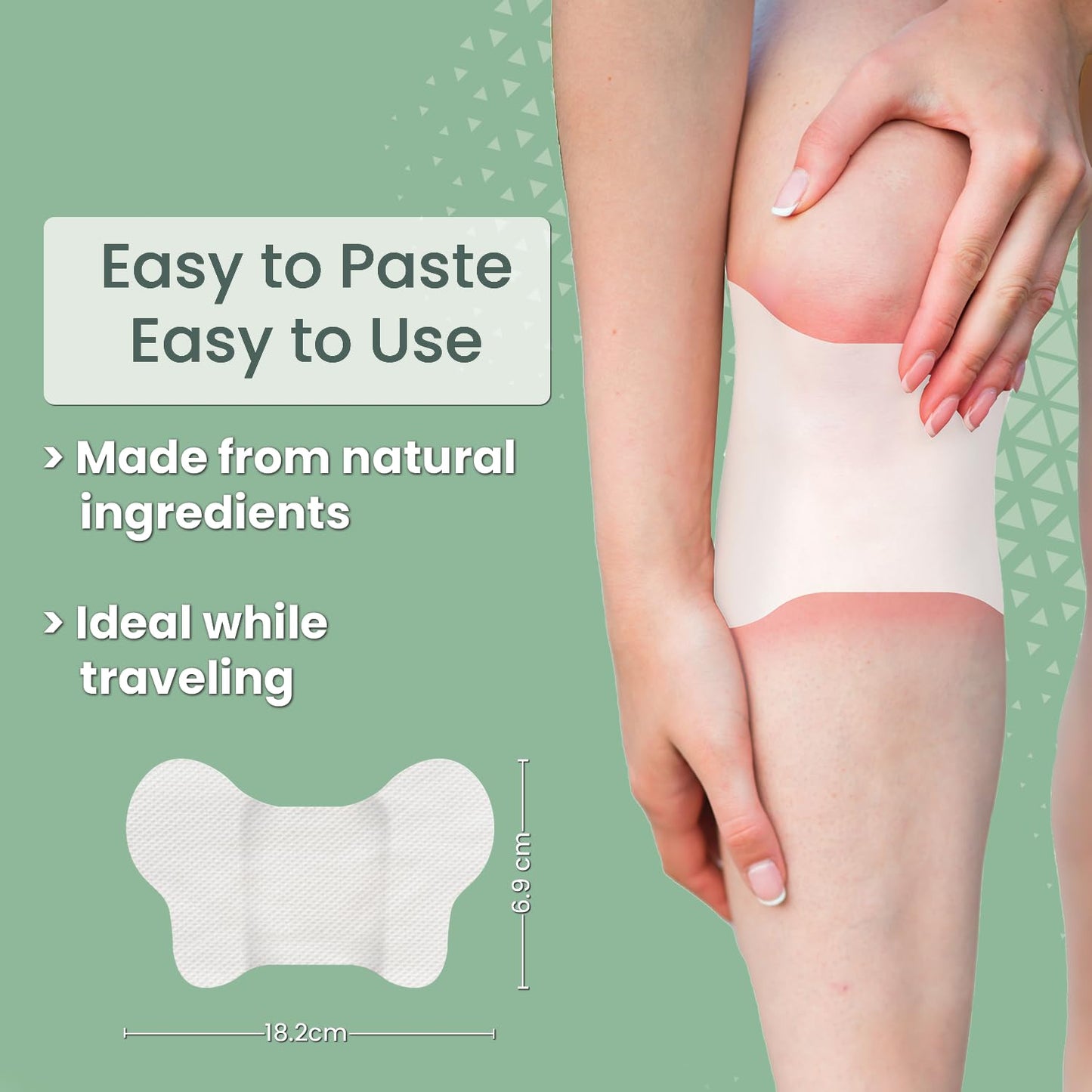 BluHeat Pain Relief Patches for Knee, Elbow & Ankle Heat Therapy Patches