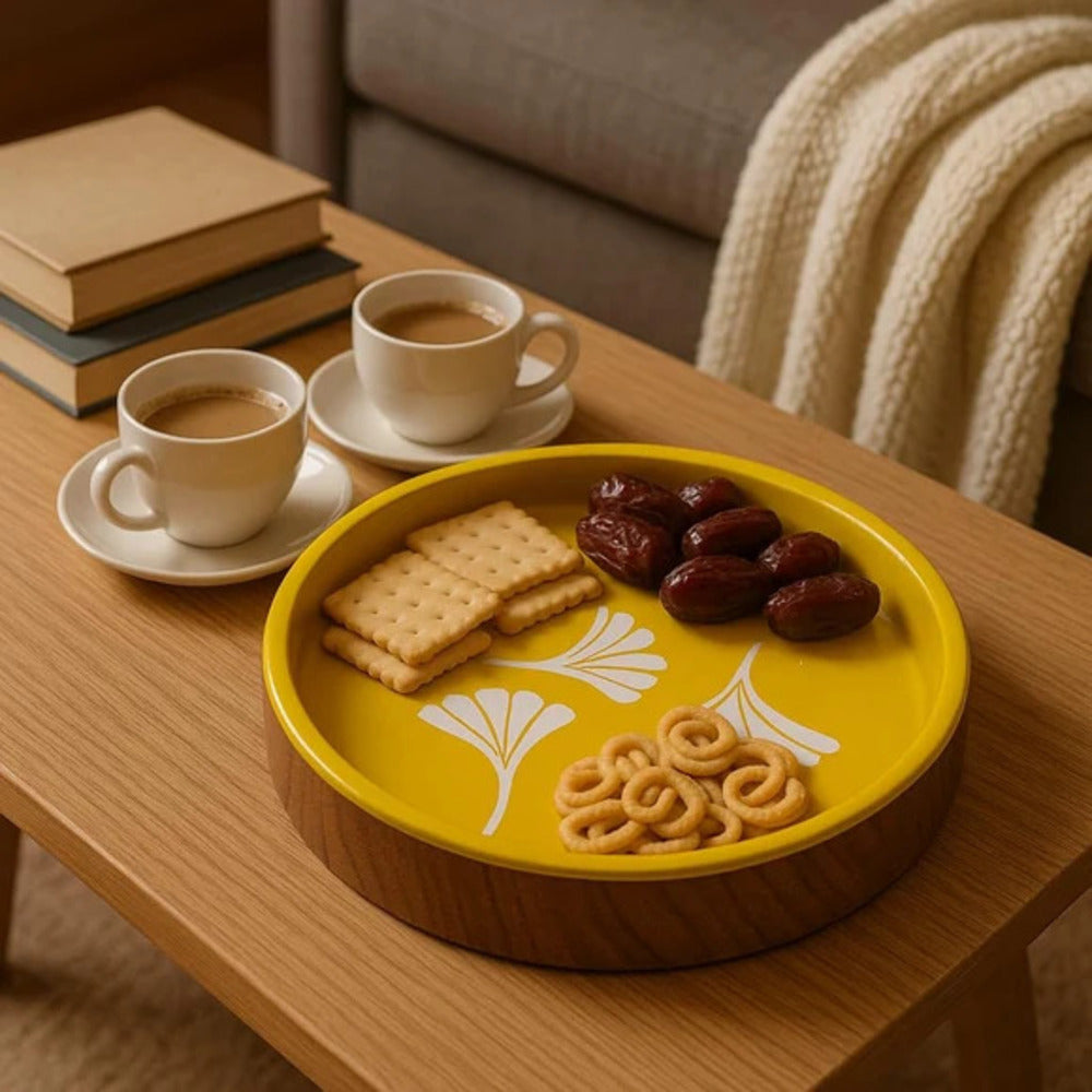 Comfy Homes Wooden Circular Platter