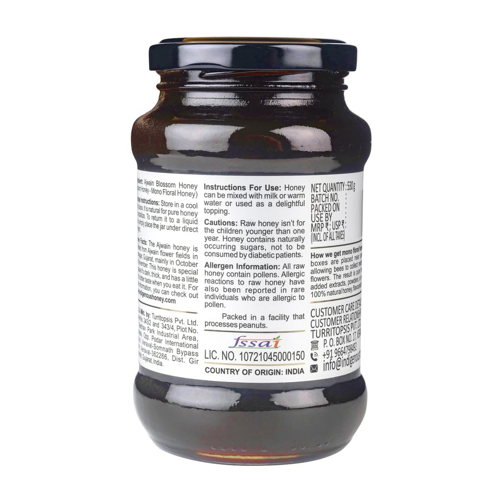 Ajwain Carom Honey Raw Organic Natural