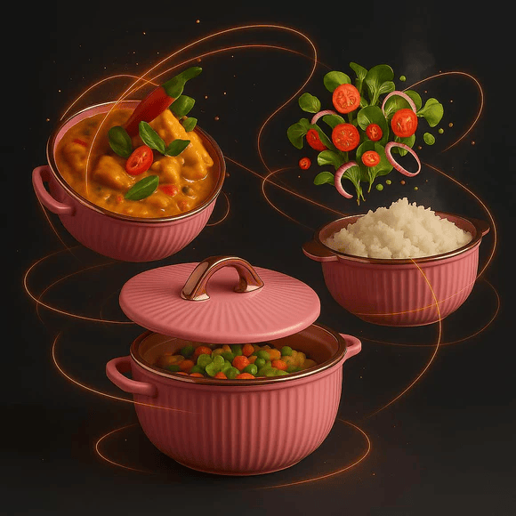 Comfy Homes Casserole Storage Set of 3