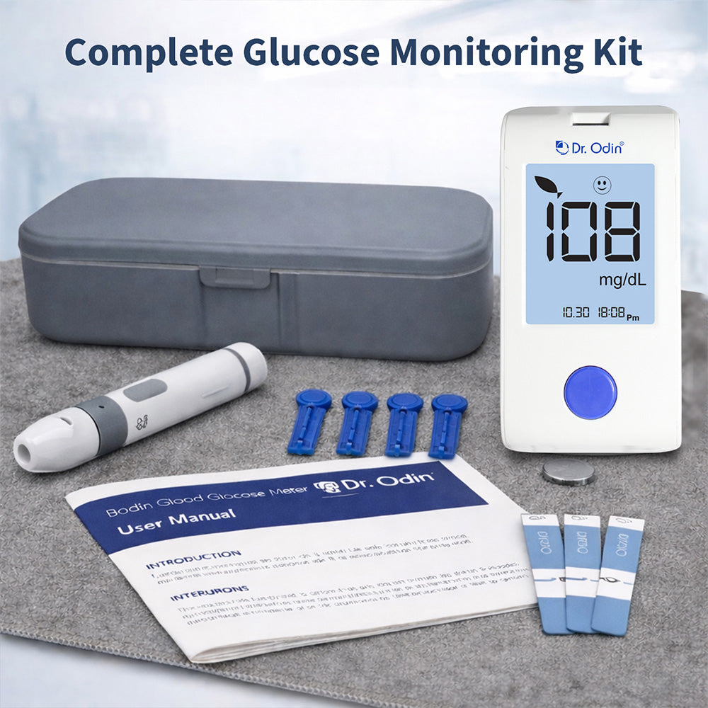 Dr. Odin Blood Glucose Monitoring GOD Meter Kit (25 strips)