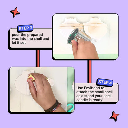 Kitsters DIY Shell Candle Kit