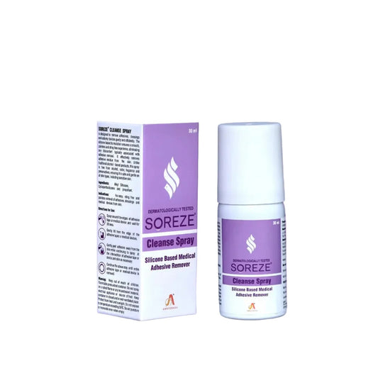 Soreze Cleanse Spray - Medical Adhesive Remover Spray