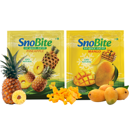 Snobite Sweet treats- Pineapple and Mango Pouch