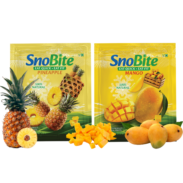 Snobite Sweet treats- Pineapple and Mango Pouch