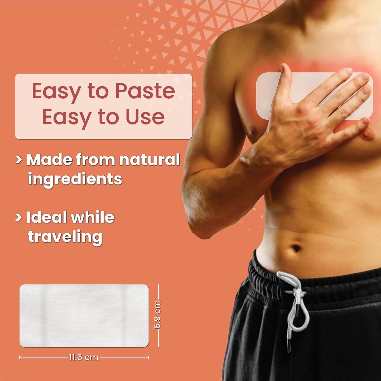 BluHeat Cough Decongestion Patches Heat Therapy Patches