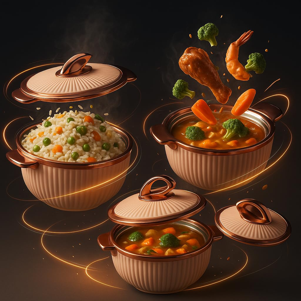 Comfy Homes Casserole Storage Set of 3