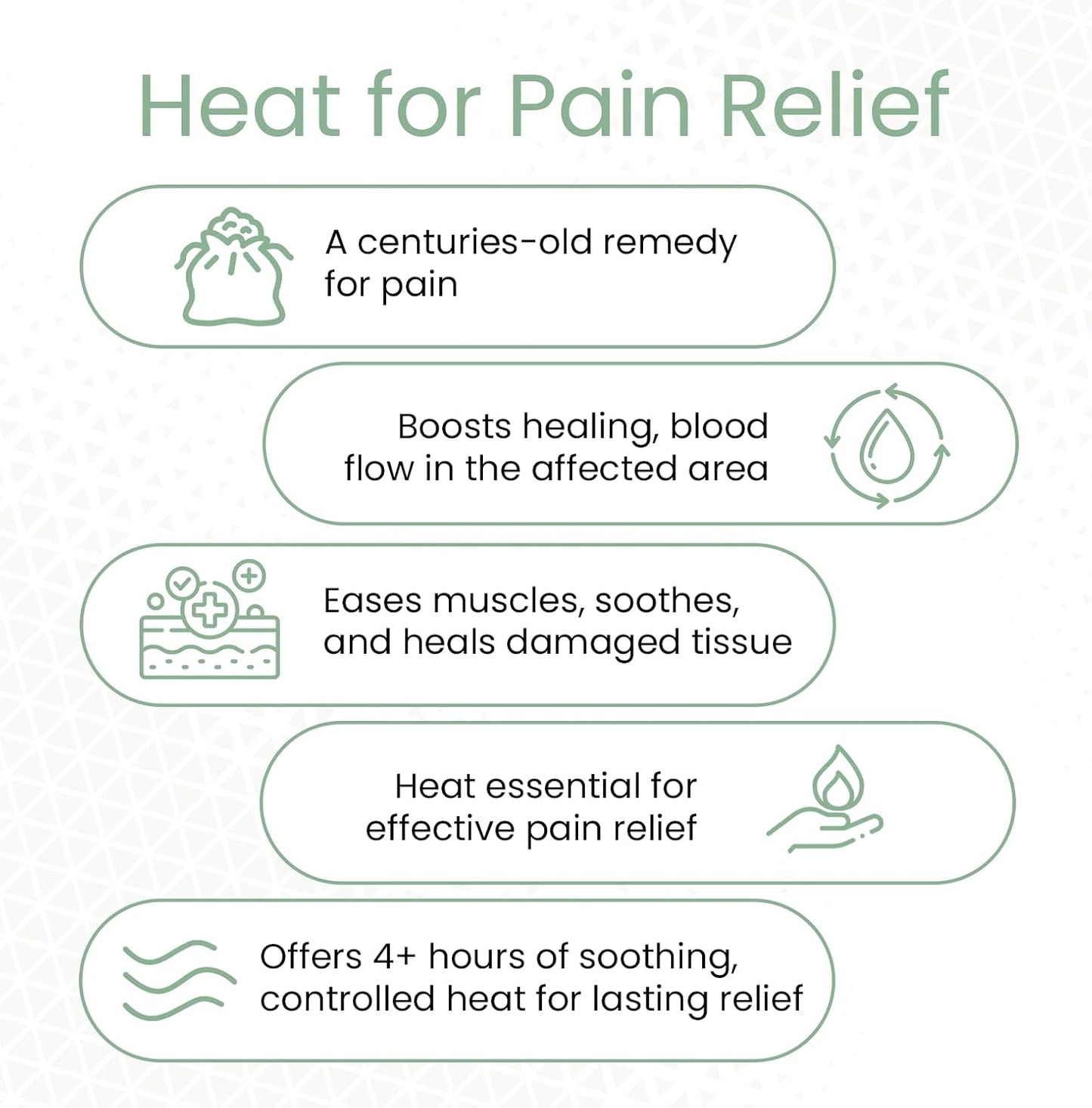 BluHeat Pain Relief Patches for Knee, Elbow & Ankle Heat Therapy Patches