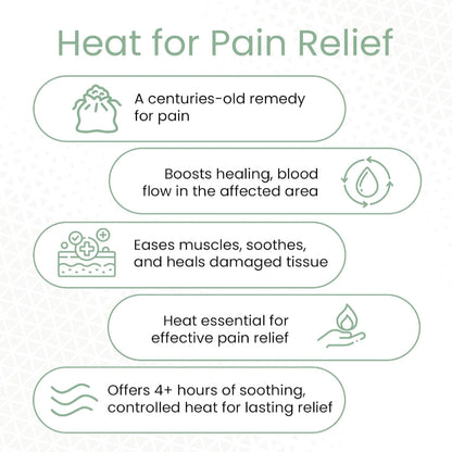BluHeat Pain Relief Patches for Knee, Elbow & Ankle Heat Therapy Patches